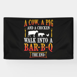 BBQ   Barbecue Grillen Joke Gift Grill Master Koch Banner