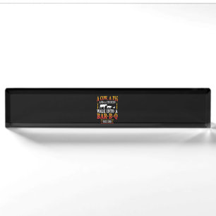 BBQ Barbecue Grillen Joke Gift Grill Master Koch Namensplakette