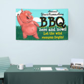 BBQ.Barbecue.Pig Roast.Grill.Cookout.Customizable Banner (Messeveranstaltung)
