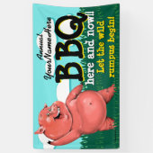 BBQ.Barbecue.Pig Roast.Grill.Cookout.Customizable Banner (Vertikal)