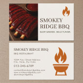 BBQ Barbecue Restaurant Catering Service Photo Visitenkarte