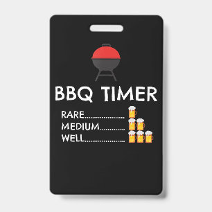 BBQ BBQ Timer Barbecue Lustiger Grill Grillschenk Ausweis