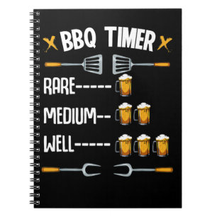 BBQ BBQ-Timer Selten Mittel Gut Biertrinker Notizblock