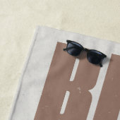 BBQ Beer Beach, All we need, brown Strandtuch (Beispiel)