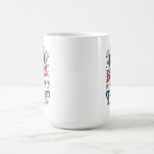 BBQ, Beers & Freedom – Retro 4th of July Vibes Kaffeetasse (Mittel)