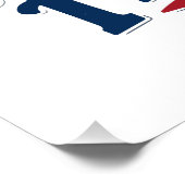 BBQ, Beers & Freedom – Retro 4th of July Vibes Poster (Ecke)