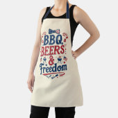 BBQ, Bier & Freiheit – Retro 4. Juli Stimmung Schürze (InSitu)