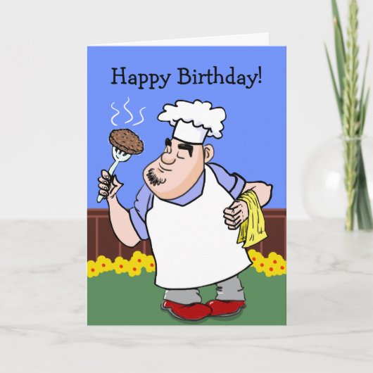 BBQ Birthday Card Karte (Vorderseite)