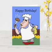 BBQ Birthday Card Karte (Gelbe Blume)