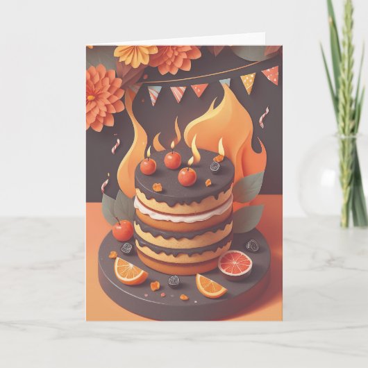 BBQ Birthday Wishes Karte (Vorderseite)