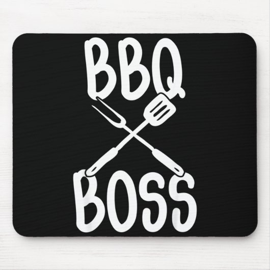 Bbq Boss grillt Steak Smoker Dad  Mousepad (Vorne)
