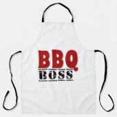 BBQ-Boss-Typografie-Grill-Schürze Schürze (Vorderseite)