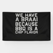 BBQ | Braai Funny South Africa Family GRILLEN Gift Banner (Horizontal)