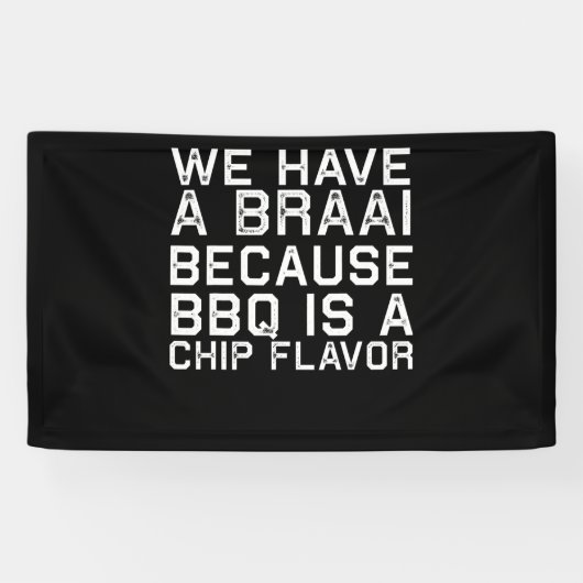 BBQ | Braai Funny South Africa Family GRILLEN Gift Banner (Horizontal)