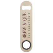 BBQ | Brew & Que Personalisiert Speedflaschenöffner (Vorderseite)