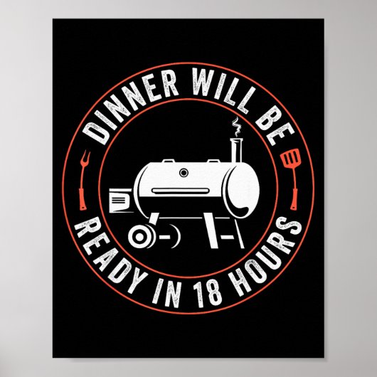Bbq Dad Funny Smoking Meat Smoker Barbecue Dad App Poster (Vorne)