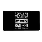 BBQ | Eine Kuh, ein Schwein und ein Huhn laufen in (Vorne)