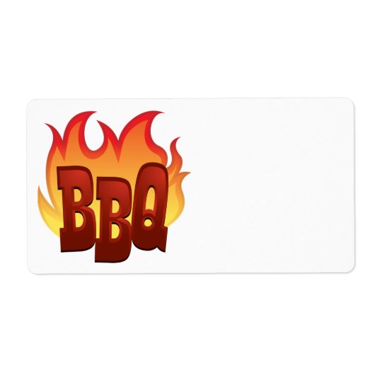 BBQ-Flamme Textdesign (Vorne)