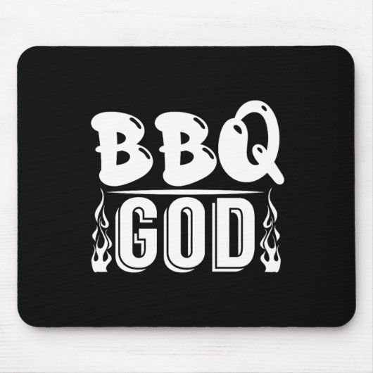 Bbq-Gott Grill Barbecue-Enthusiast Mousepad (Vorne)