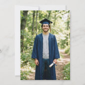 BBQ Graduation Party Invitation Photo Back Einladung (Rückseite)