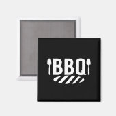 BBQ-Grill Sommer Grillfest Barbecue Magnet (Vorderseite/Rückseite)
