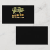 BBQ | GRILLEN Grill Pig Funny Pork Id rauchen, das Visitenkarte (Vorne/Hinten)