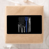 BBQ | GRILLEN Grill Schweinefleisch mit US-Flagge (Insitu)