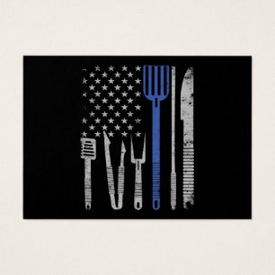 BBQ GRILLEN Grill Schweinefleisch mit US-Flagge