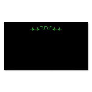 BBQ   GRILLEN Heartbeat GRILLEN ist meine Lebensad Magnetische Visitenkarte