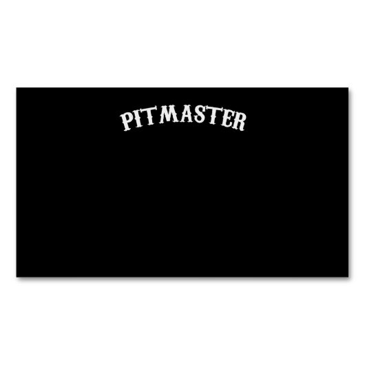 BBQ | GRILLEN Pitmaster Koch Vater Fars Day Magnetische Visitenkarte (Vorderseite)