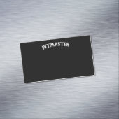BBQ | GRILLEN Pitmaster Koch Vater Fars Day Magnetische Visitenkarte (Beispiel)