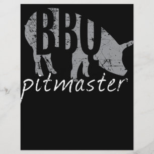BBQ GRILLEN Pitmaster Pig Grill Fans Day Flyer