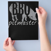 BBQ | GRILLEN Pitmaster Pig Grill Fans Day Flyer (Hand)