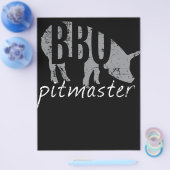 BBQ | GRILLEN Pitmaster Pig Grill Fans Day Flyer (Einzeln)