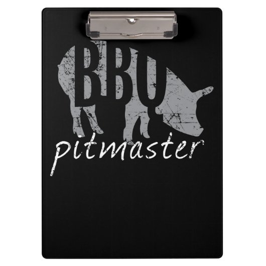 BBQ | GRILLEN Pitmaster Pig Grill Fans Day Klemmbrett (Vorderseite)