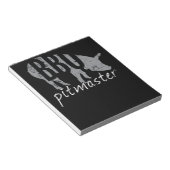 BBQ | GRILLEN Pitmaster Pig Grill Fans Day Notizblock (angewinkelt)