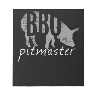 BBQ   GRILLEN Pitmaster Pig Grill Fans Day Notizblock