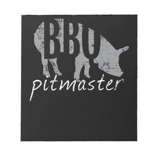 BBQ | GRILLEN Pitmaster Pig Grill Fans Day Notizblock (Vorderseite)
