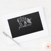 BBQ | GRILLEN Pitmaster Pig Grill Fans Day Rechteckiger Aufkleber (Umschlag)
