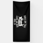 BBQ | GRILLEN Rub Mein Hintern Pull My Porsche Räu Banner (Vertikal)