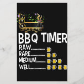 BBQ | GRILLEN Timer Barbecue Funny Grill Grillgesc Flyer (Vorne)
