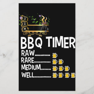 BBQ   GRILLEN Timer Barbecue Funny Grill Grillgesc Flyer