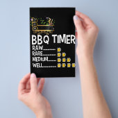 BBQ | GRILLEN Timer Barbecue Funny Grill Grillgesc Flyer (Handgriff)