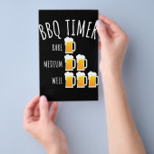 BBQ | GRILLEN Timer Beer Drink Funny Grilling Flyer (Handgriff)