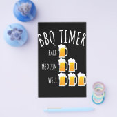 BBQ | GRILLEN Timer Beer Drink Funny Grilling Flyer (Einzeln)