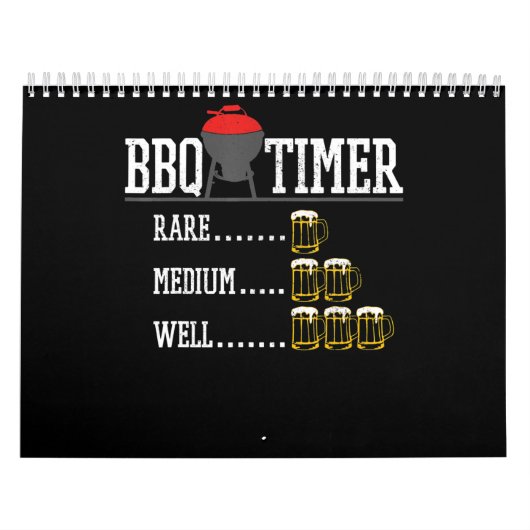 BBQ | GRILLEN Timer Funny Beer Steak Grill Grill Kalender (Titelbild)