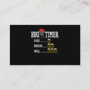 BBQ GRILLEN Timer Funny Beer Steak Grill Grill Treuekarte