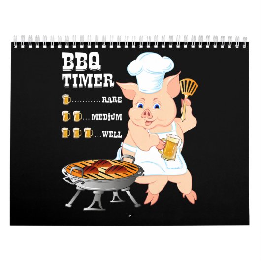 BBQ | GRILLEN Timer Pig Grill Barbecue Beer Lover Kalender (Titelbild)