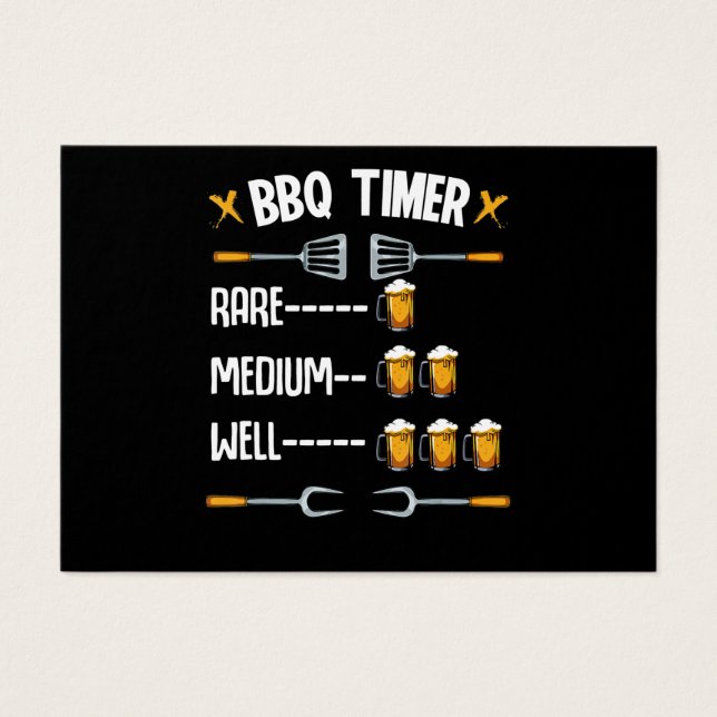 BBQ | GRILLEN Timer Rare Medium Well Beer Drink (Vorderseite)