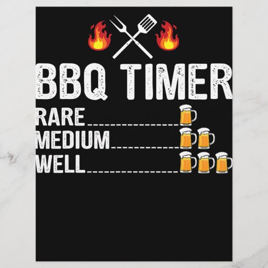 BBQ | GRILLEN Timer trinkt Grillbär Flyer (Vorne)